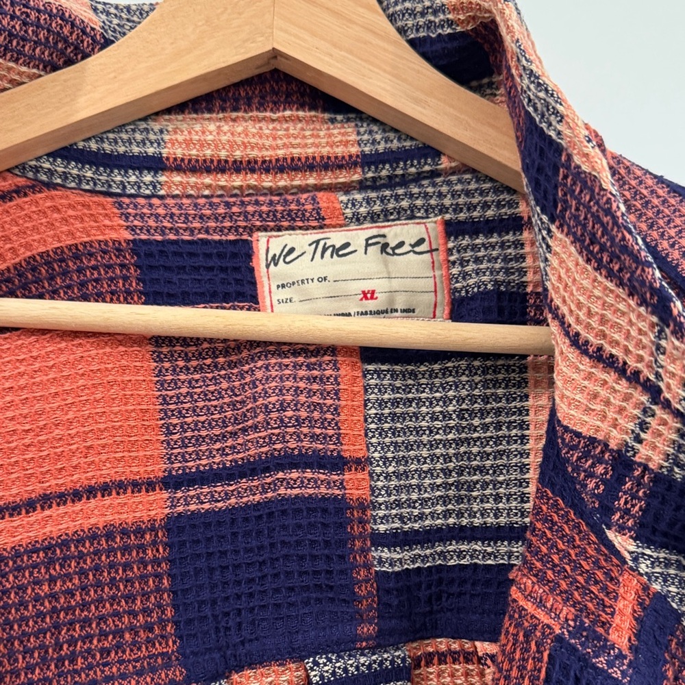 We The Free Cozy in Plaid Button Up - Picture 4 of 4